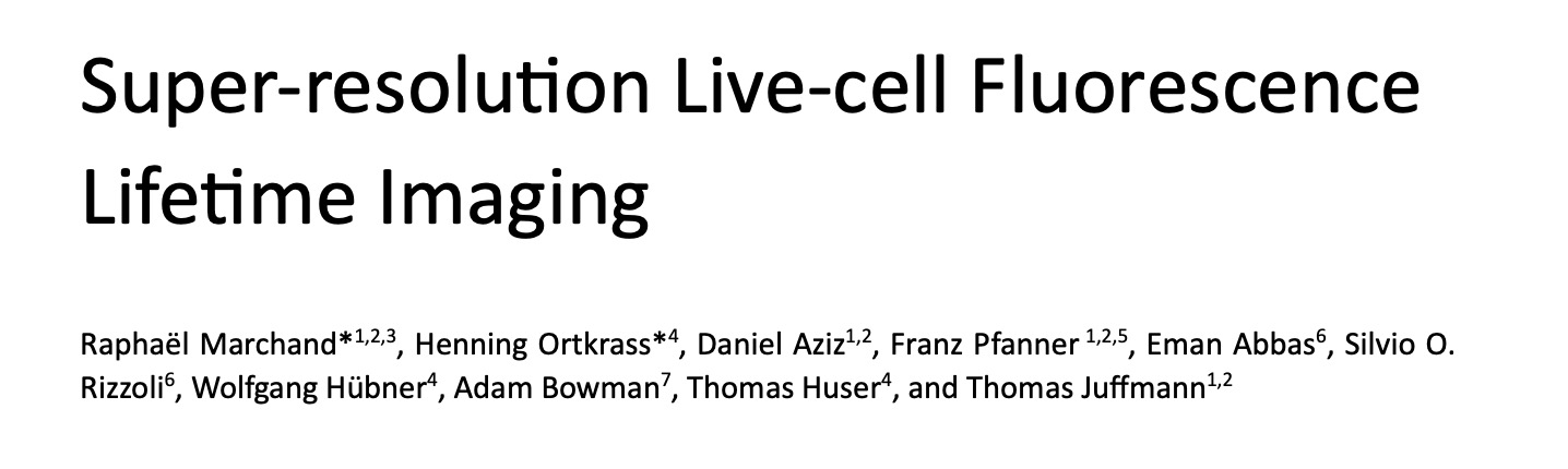 Super-resolution SIM with fluorescence lifetime contrast